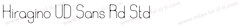 Hiragino UD Sans Rd Std字体转换